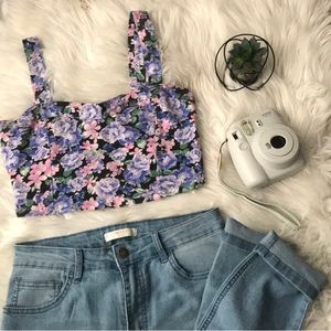 • F21 Floral Crop Top •